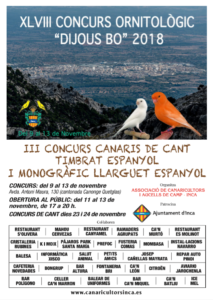 Cartell concurs Dijous Bo 2018